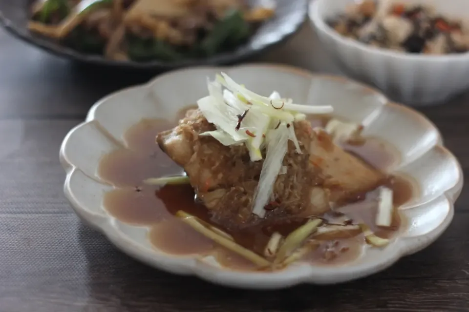 さばのポン酢みぞれ生姜煮|ちいさなしあわせキッチンさん