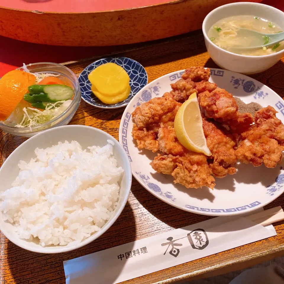 香園♡ランチ♡唐揚げ定食♡|ちゃ♡さん