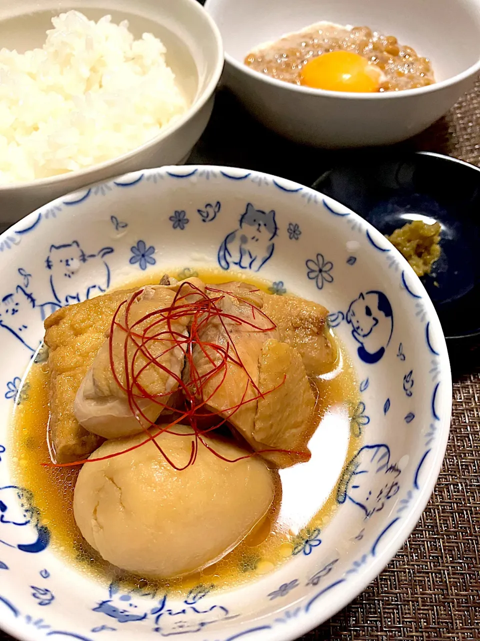 厚揚げ・さといも・鶏もも肉の煮物|rhさん