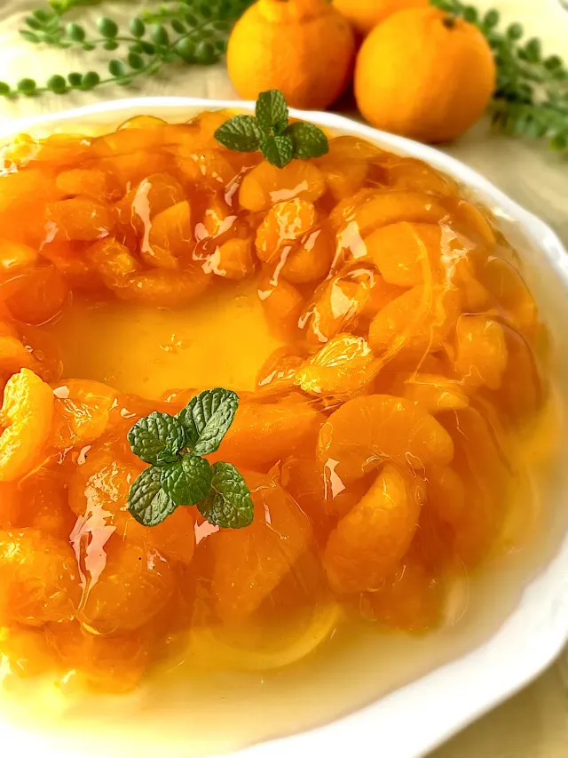 Snapdishの料理・レシピ写真:みかんゼリー｜旬を食べよう！みかん活用大辞典