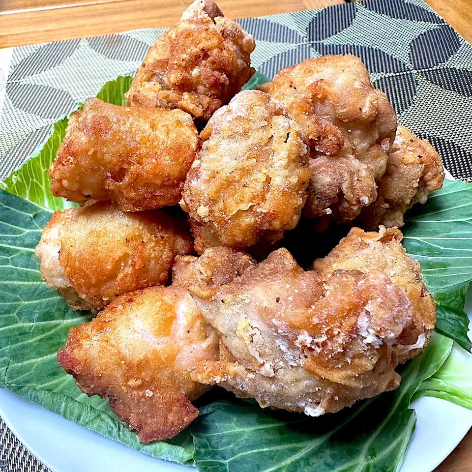 鶏唐揚げ塩レモン＆にんにく醤油味|海鼠さん