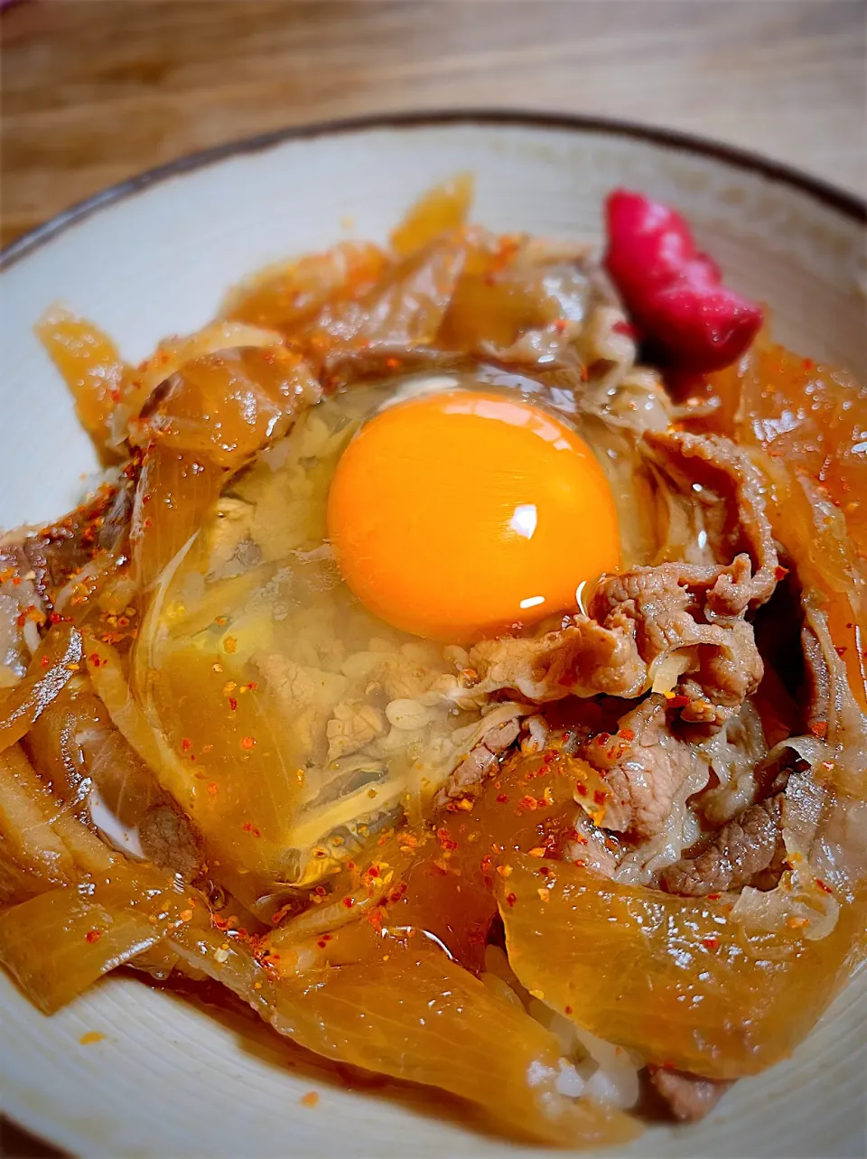 手作り牛丼でお昼ごはん|akiさん