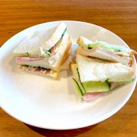 フジパン北海道小麦の食パンでサンドウィッチ
