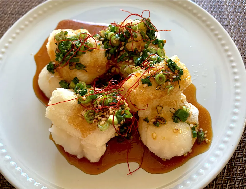 よだれ揚げ餅(よだれ鶏風)|いちごさん