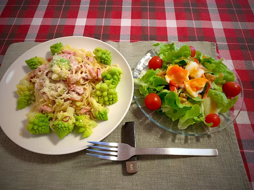 2023/1/14 お昼ご飯は、ロマネスコのペペロンチーノ🍝|ひーちゃんさん