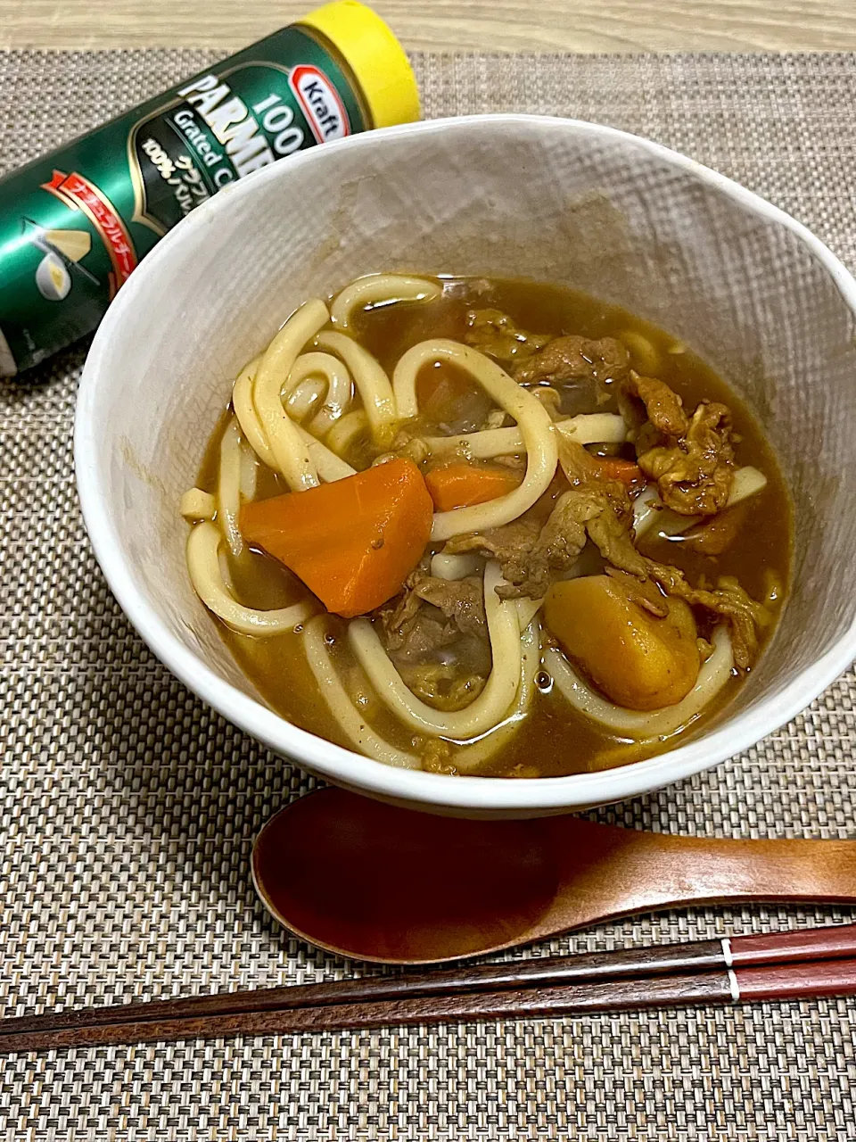 今日の夜ごはん①~カレーうどん（ビーフカレーのリメイク）~|ゆかｕさん