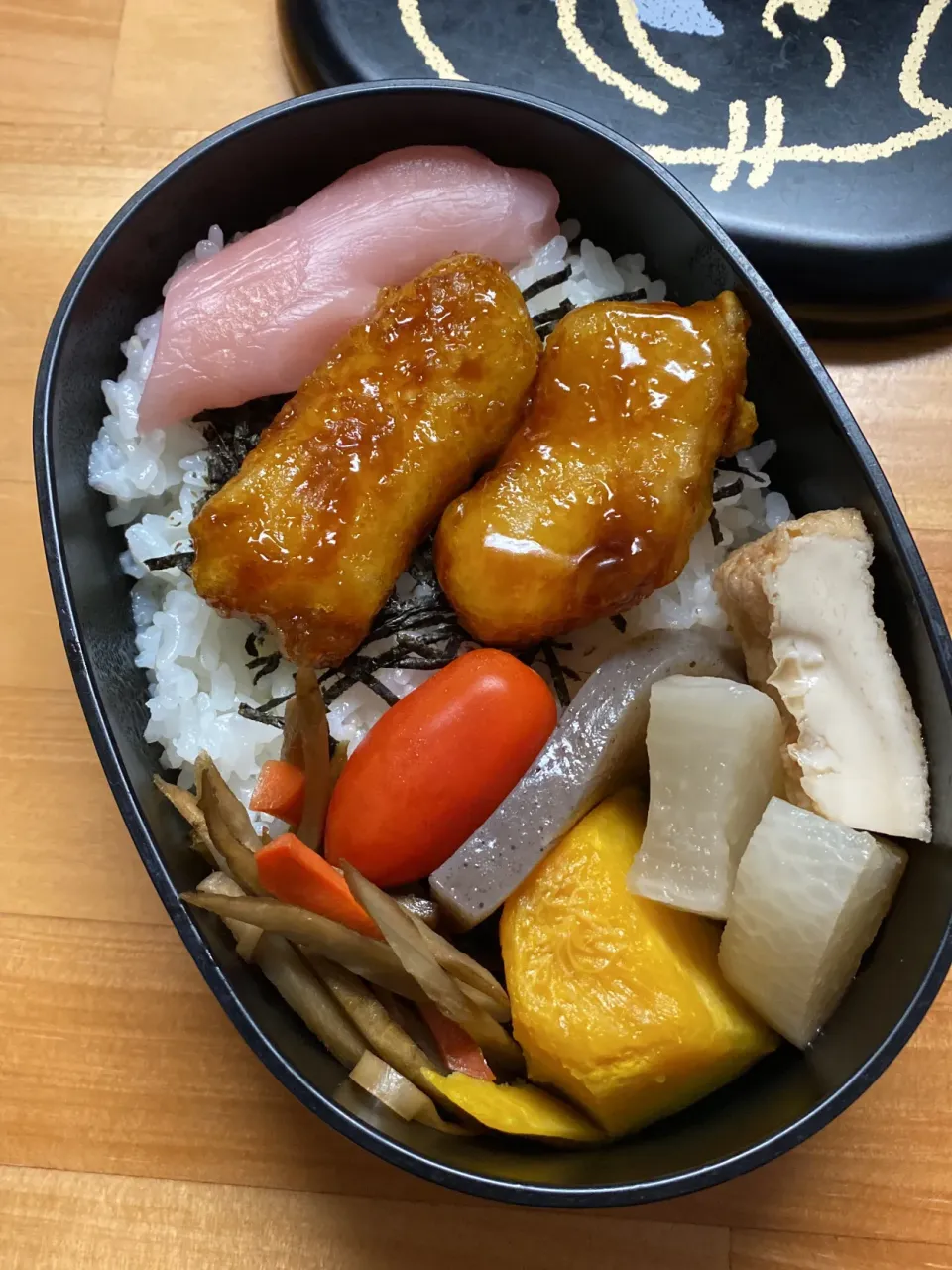 Snapdishの料理写真:イカ天弁当|aru_sakazakさん