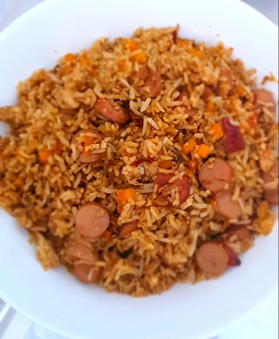 Fried rice with sausages|feeqsyaneeさん