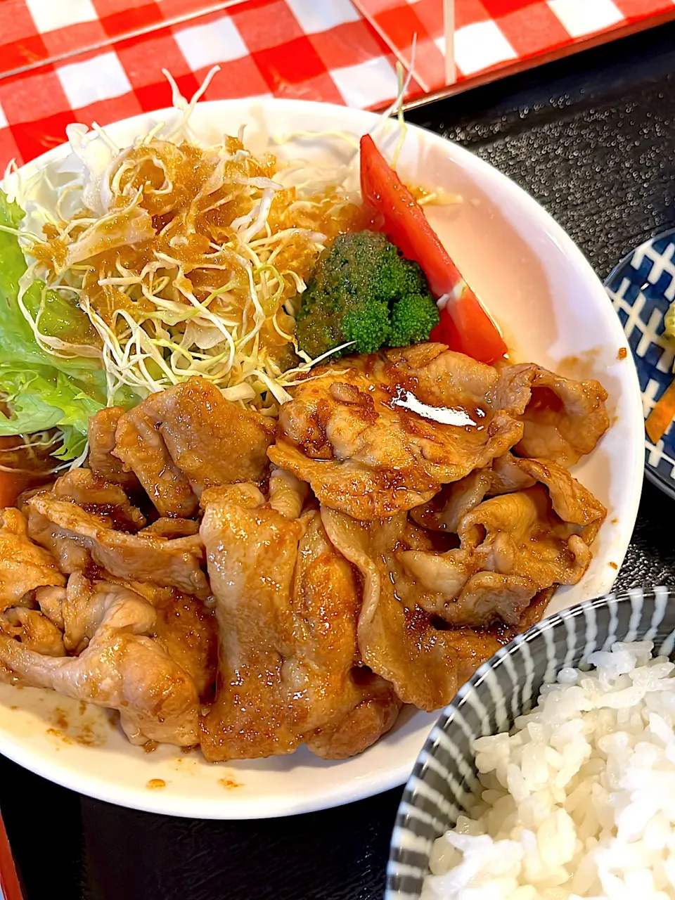 しょうが焼き定食inすぴいかん|たくちゃんせんせーさん