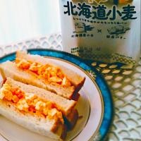フジパン北海道小麦食パン🍞たまごサンド(゜∇^d)!!