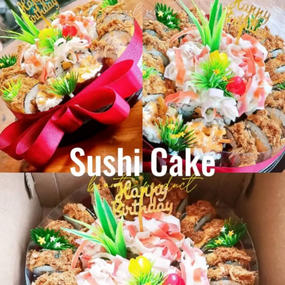 Snapdishの料理写真:sushi cake|Fatima Patelさん