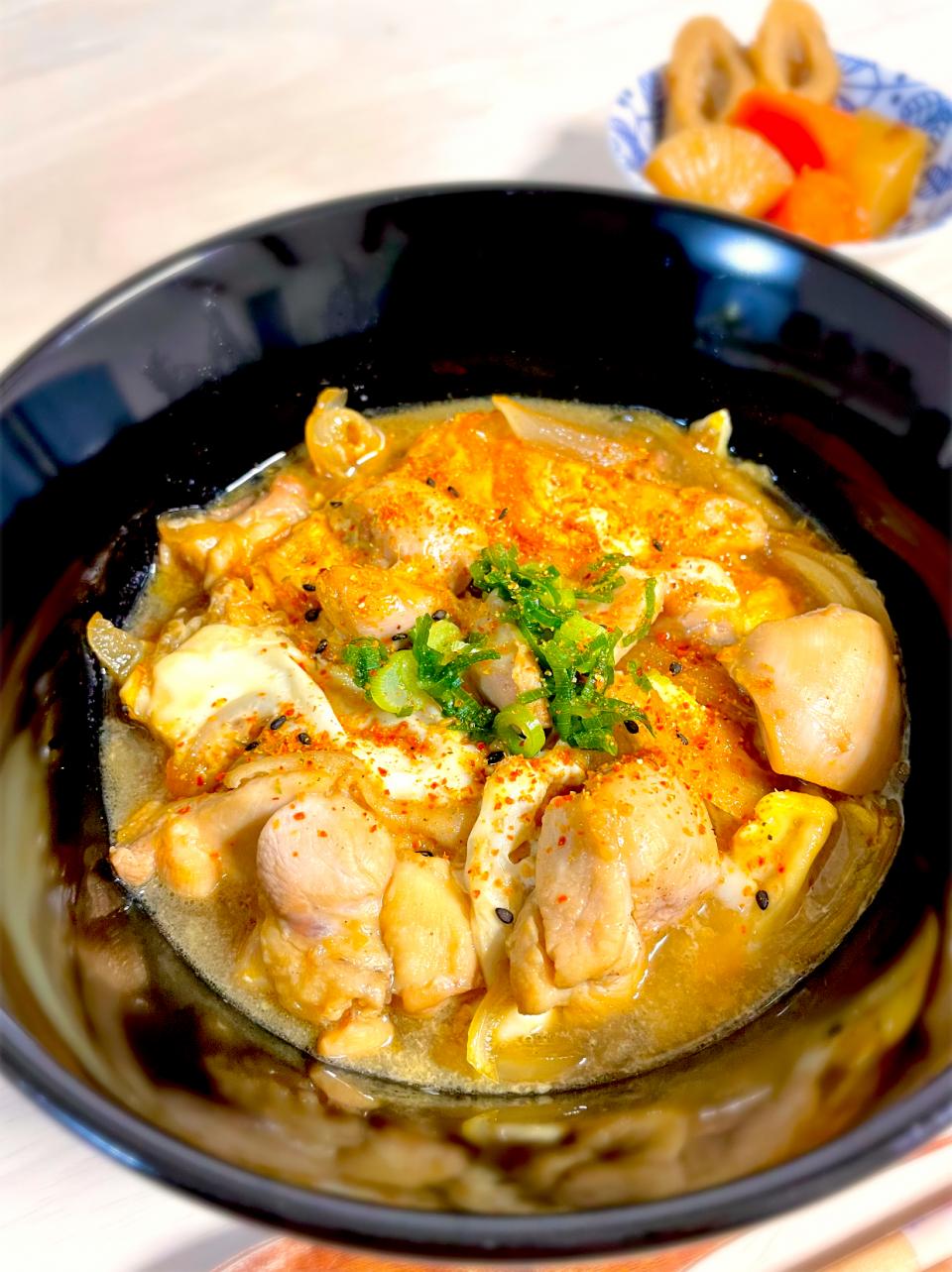 親子豆腐　今日の夕飯❁⃘*.ﾟ