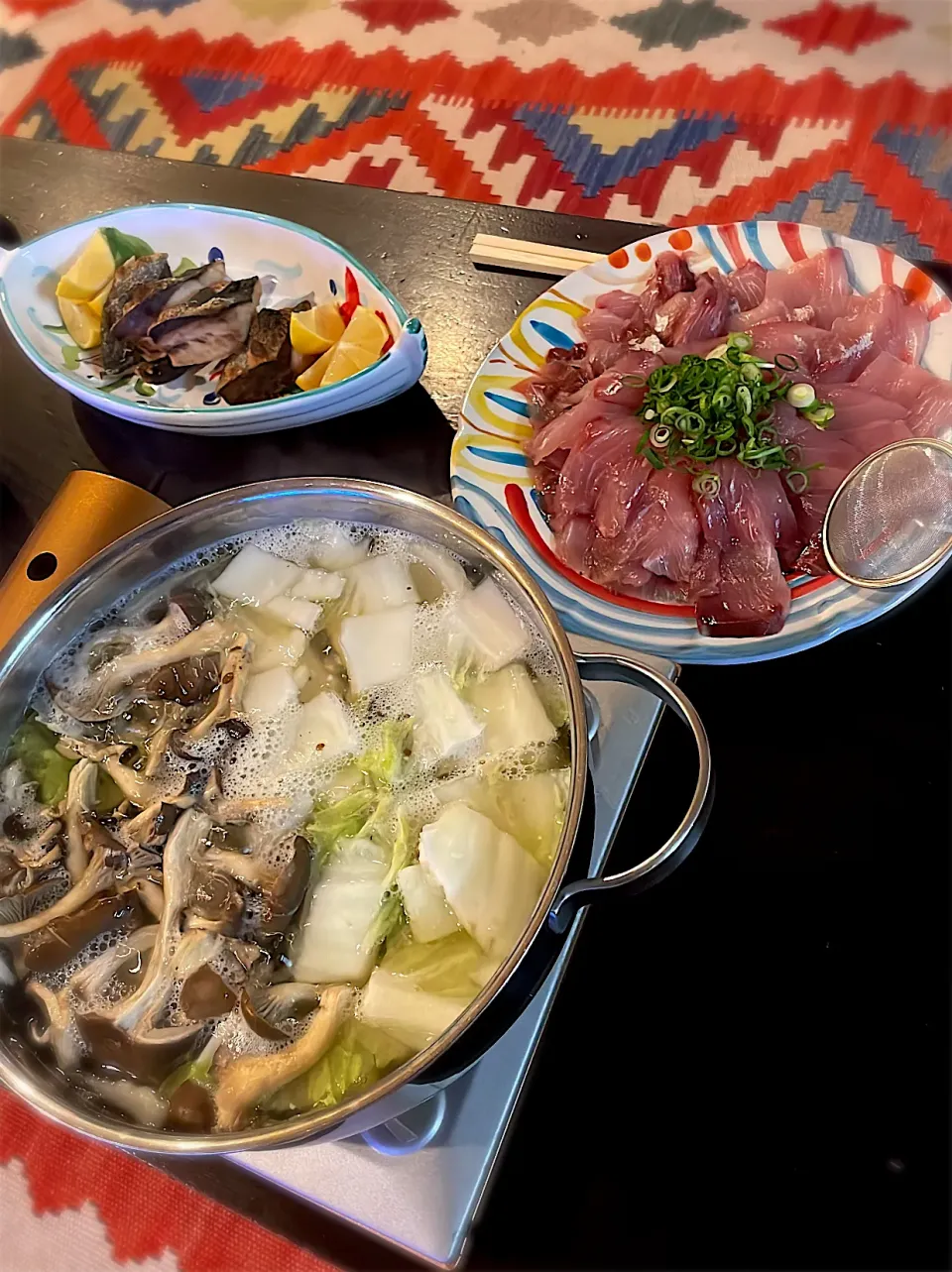 Snapdishの料理写真:ハマチのしゃぶしゃぶ🍲|アツシさん