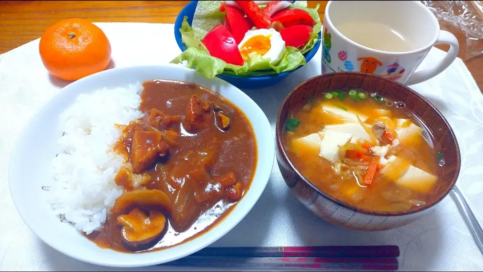 1/14の夕食
夫の手料理
カレーライスとサラダ|卯月さん