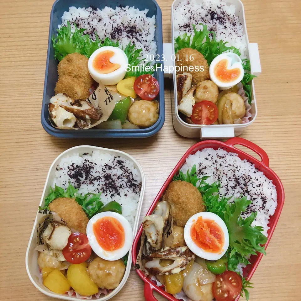 全員弁当😄|Rie Naganoさん