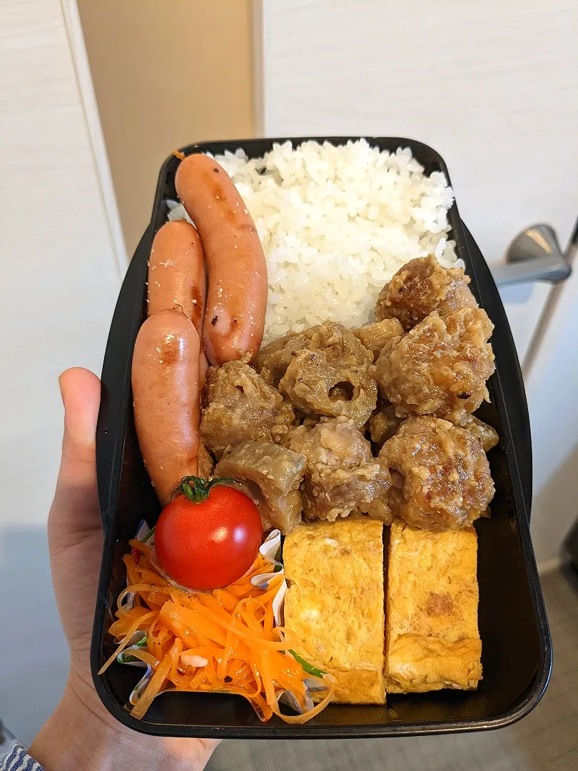 豚こま蓮根の味噌甘辛弁当|きゅーさん