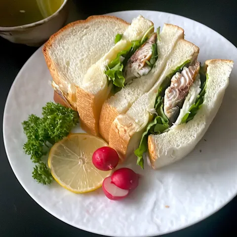 「北海道小麦」を使ってみたSnapdishの料理・レシピ写真:サバサンド〜北海道小麦で孤独のグルメ｢居酒屋風サバサンド」