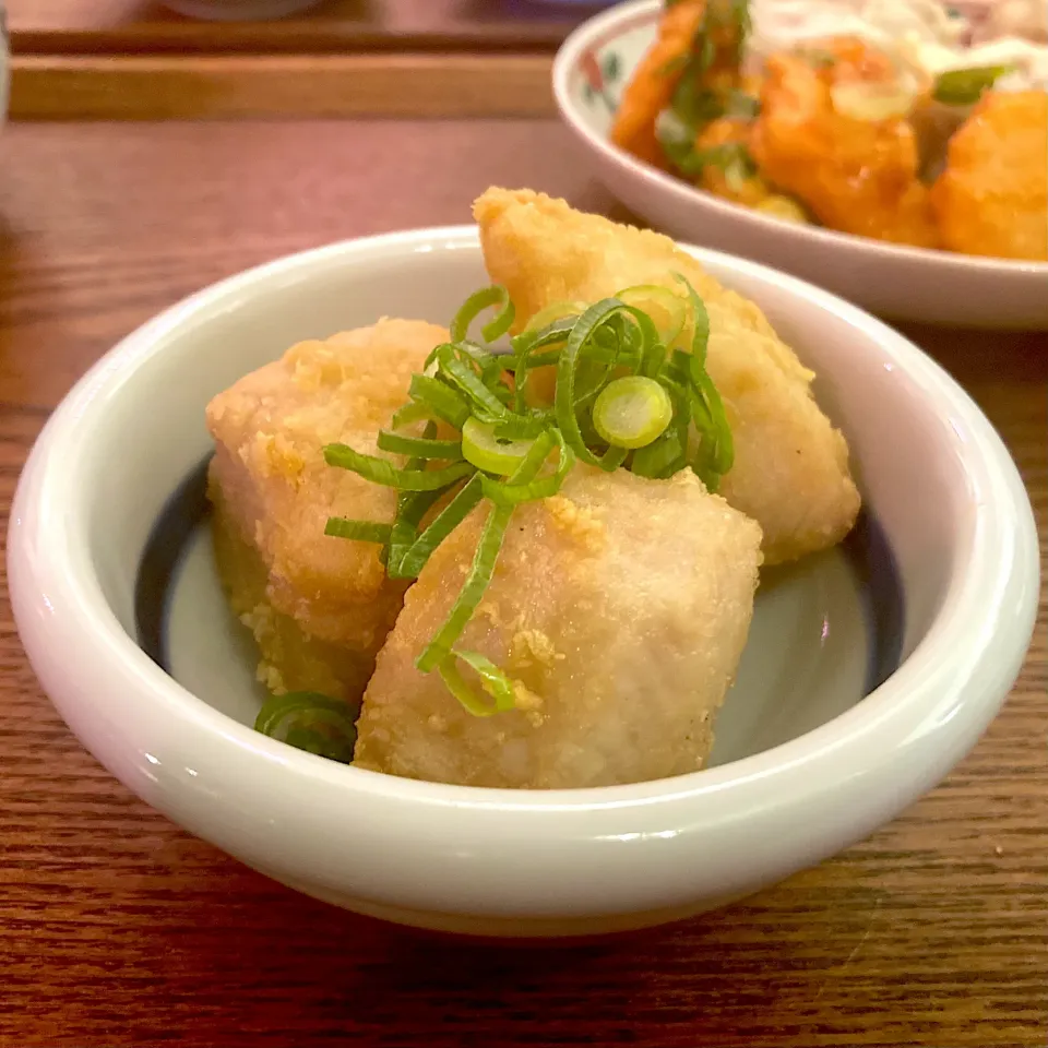 ビンチョウマグロのから揚げ|イナコさん