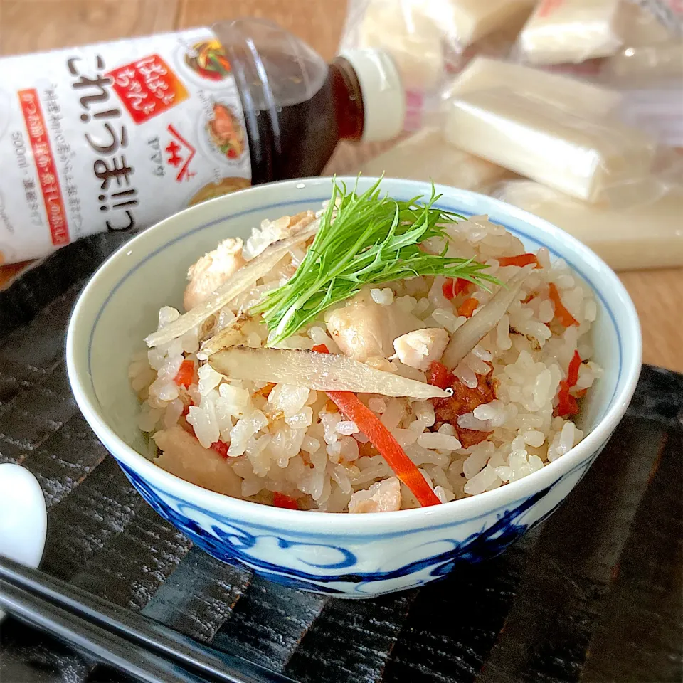 切り餅で"鶏ごぼうご飯〜おこわ風"|みずほさん