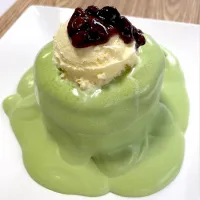 お家で和スイーツ〜ふわふわな抹茶スフレパンケーキ〜