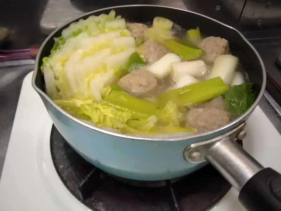 白菜たっぷりの鶏肉団子鍋🍲|にんにくと唐辛子が特に好き❤️(元シャリマー)さん