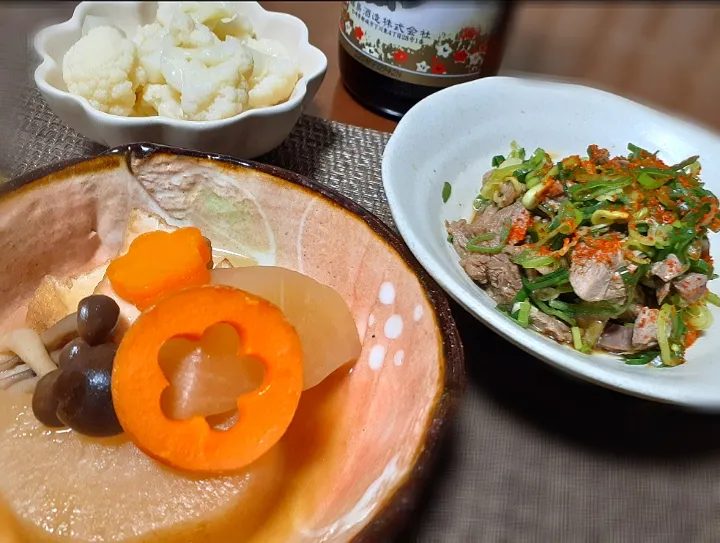 厚揚げと大根の炊いたん
牛スジネギポン|びせんさん