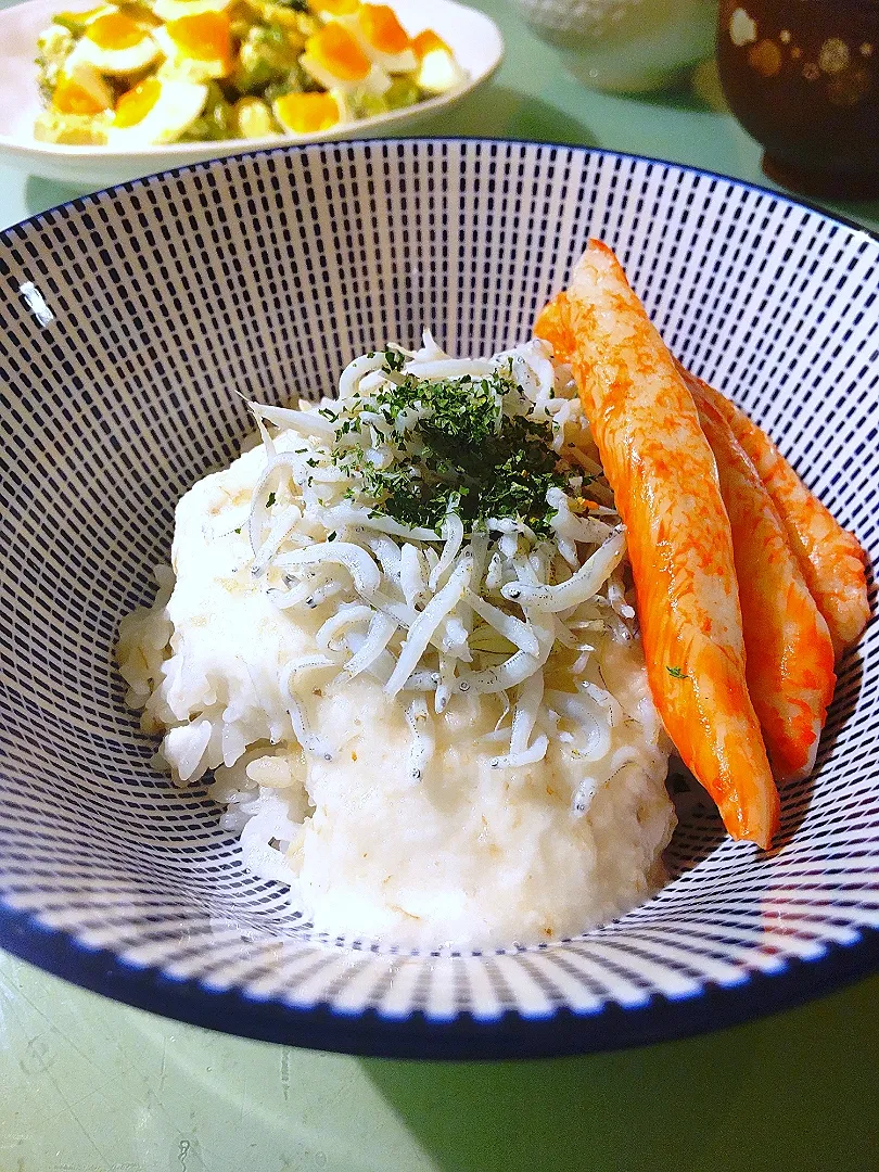 Snapdishの料理写真:シラスとろろ丼❗|かずにゃさん