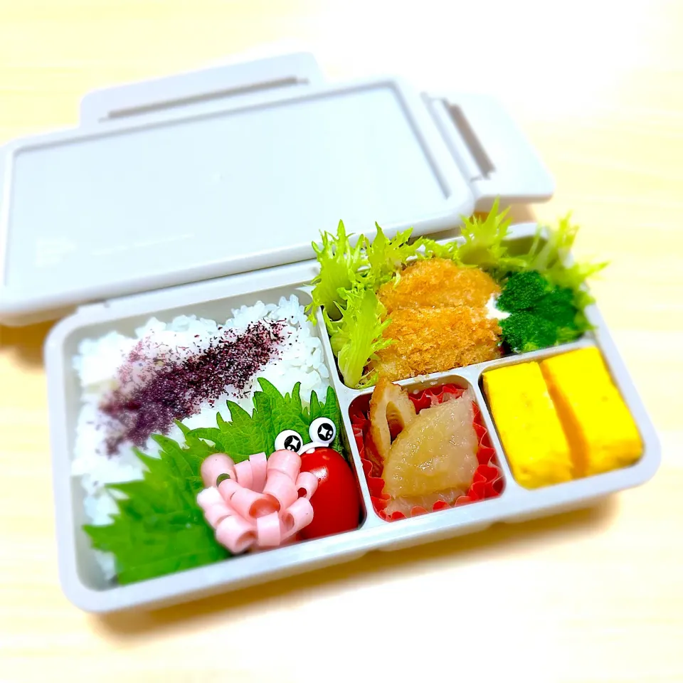 SJK弁当🍱〜コロッケ・玉子焼き・大根煮物・花ハム|華恋さん