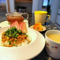 納豆ご飯とお味噌汁|あやさん