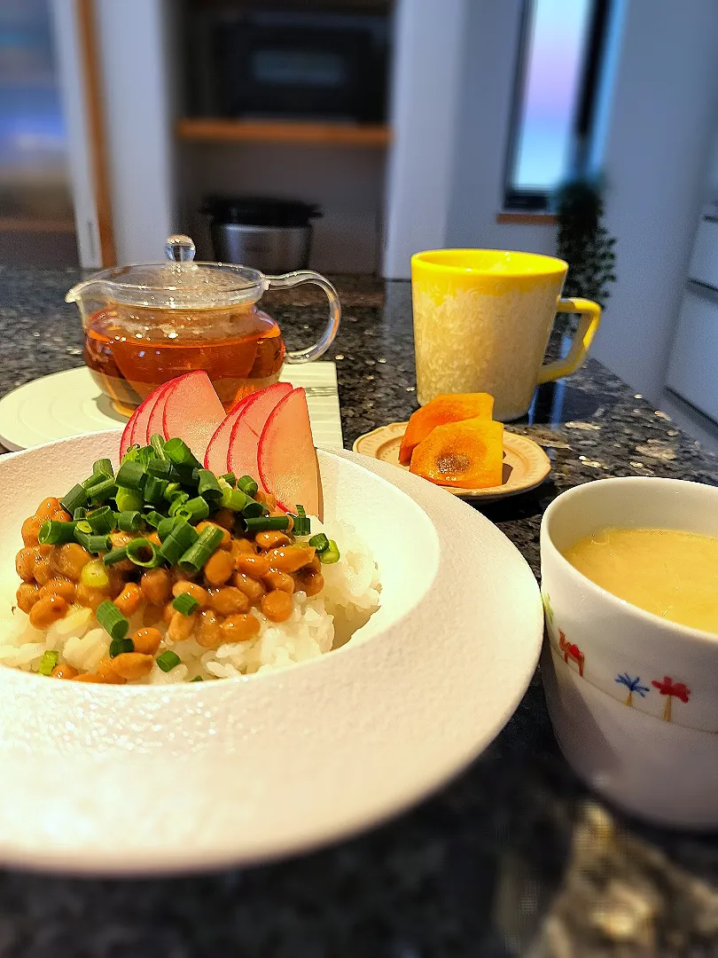 納豆ご飯とお味噌汁|あやさん