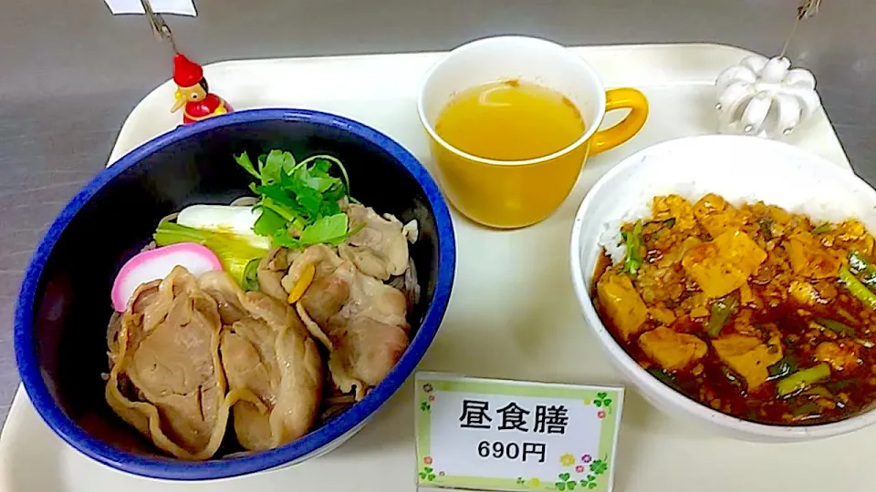 Snapdishの料理写真:アツアツ麺フェア④鴨南蛮そばセット|nyama1さん