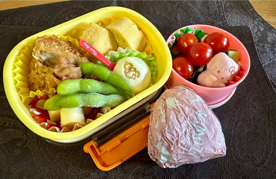 Snapdishの料理写真:ムスメ弁当|csigapogiさん