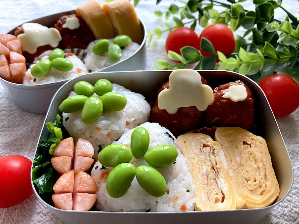 ＊車チーズハンバーグ＊ちびたんとべびたんの幼稚園お弁当＊|＊抹茶＊さん