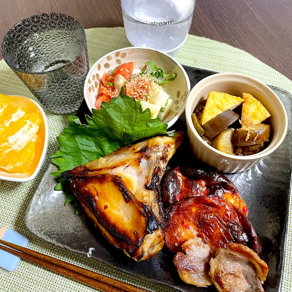 1/18晩ご飯：鰤かまの塩麹焼き|ななみんさん