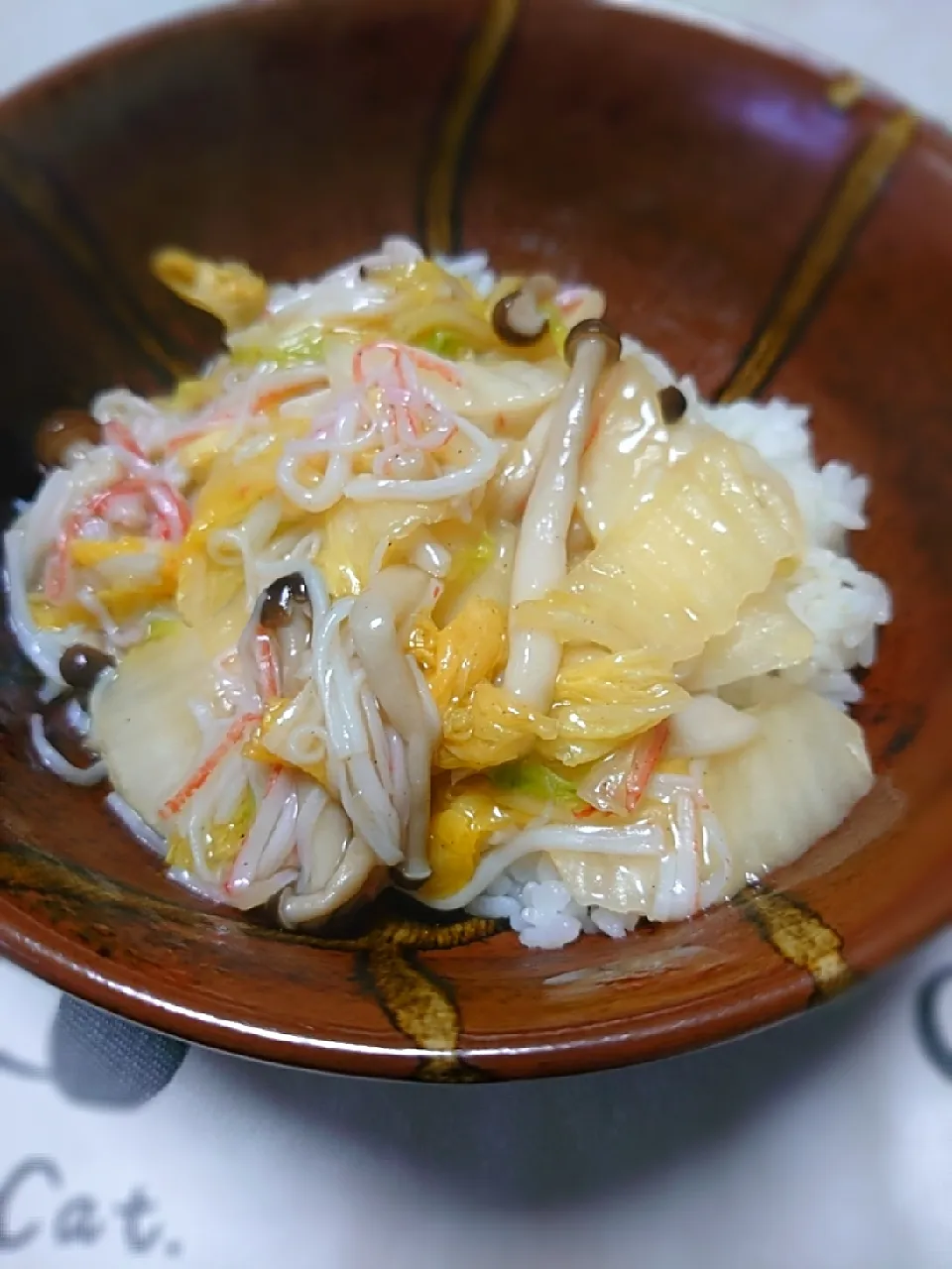 白菜のカニ風味丼|オーリーさん