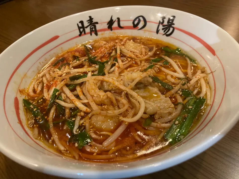 ピリ辛スタミナホルモンラーメン|晴れの陽さん