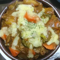 あまったカレーdeドリア|ハトショーさん