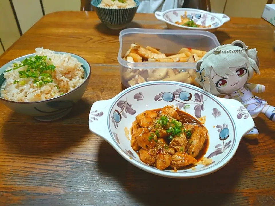 ササミの甘辛煮|わんこ餅さん