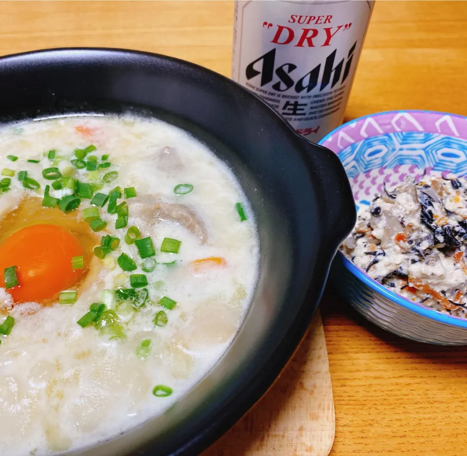 リメイク祭り
シチューからの〜シチューうどん
ひじきの煮物からの〜白和え|naoさん