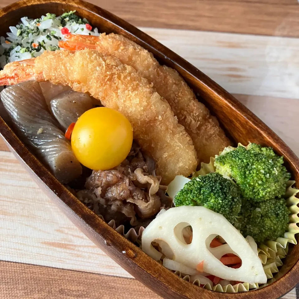 Snapdishの料理写真:海老フライ弁当|はるさん