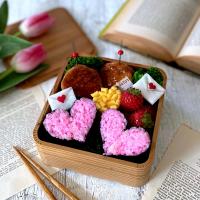 ハート海苔巻きのお弁当