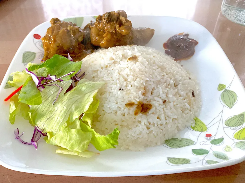 Ghee rice and chicken curry|blessedbubbleさん