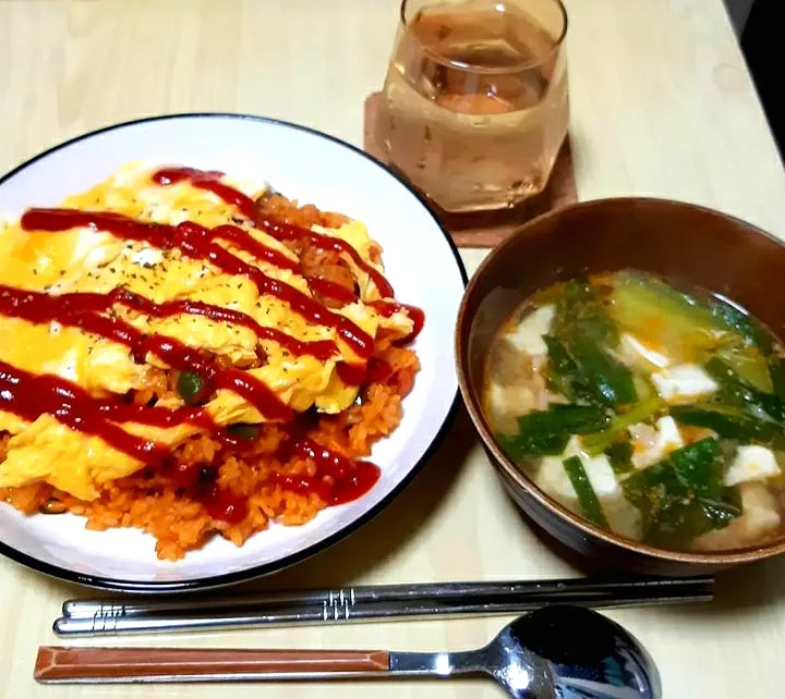 オムライス🥚
担々スープ|☺にこまるキッチン🍴さん