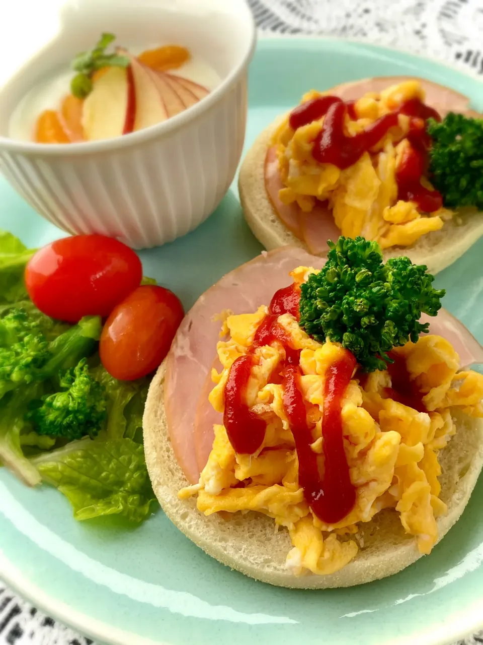 イングリッシュマフィンでランチ|スイーツポテトさん