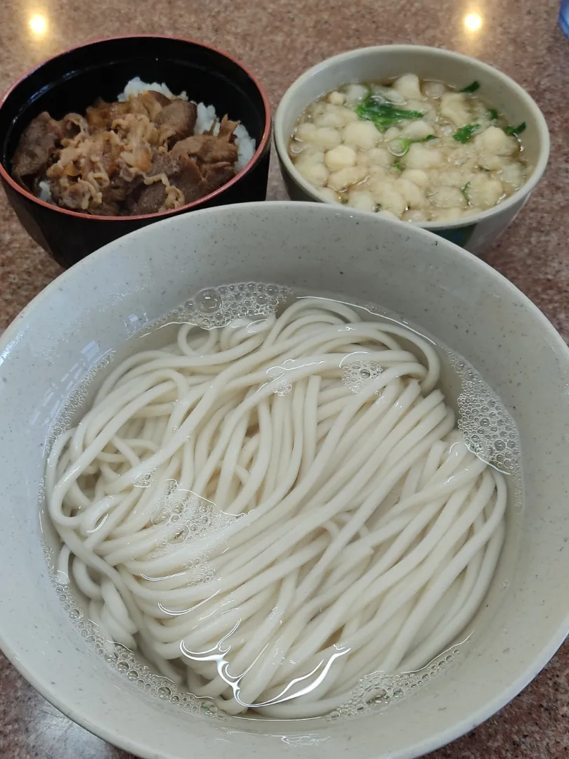 天領うどんとミニ牛めし|Rピージャーさん