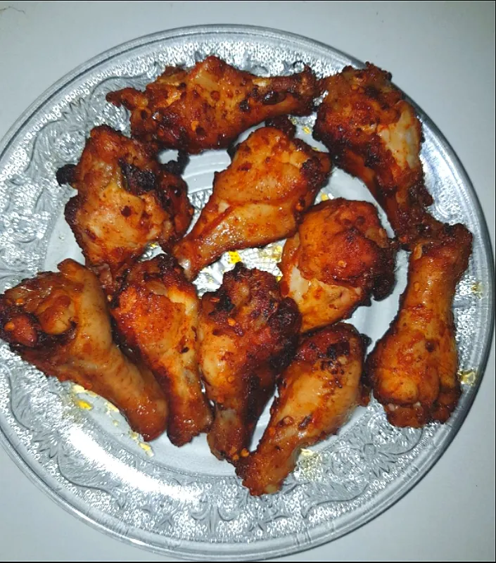 spicy grilled chicken buffalo wings🍗🍗|patlovestocookさん