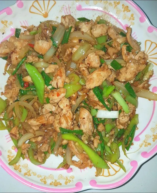 stir fry chicken with chilies|patlovestocookさん