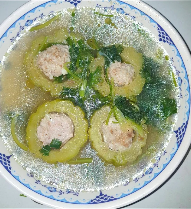 stuffed bitter gourd soup|patlovestocookさん