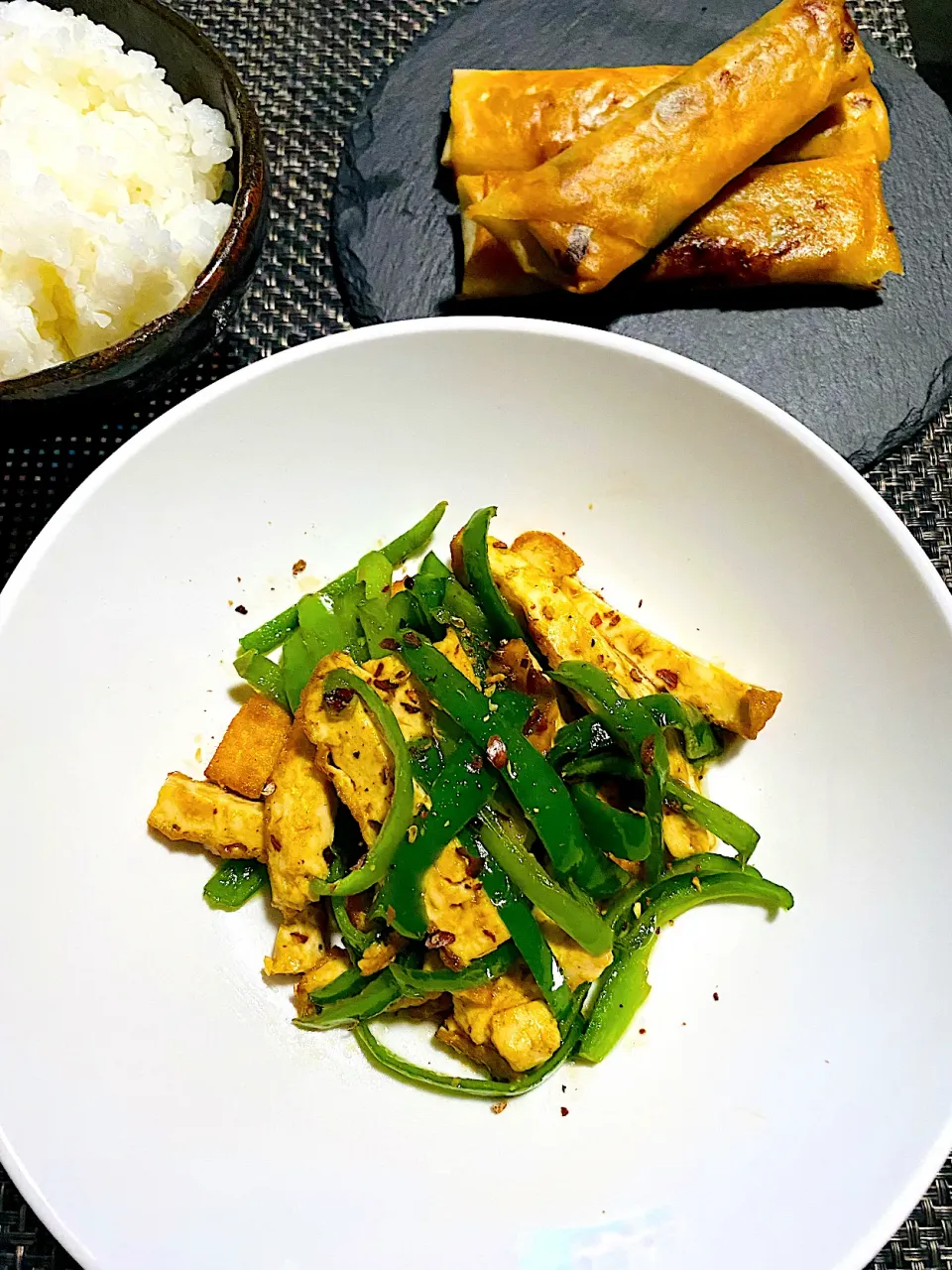 青椒豆腐　中華定食|栃倉 直人さん