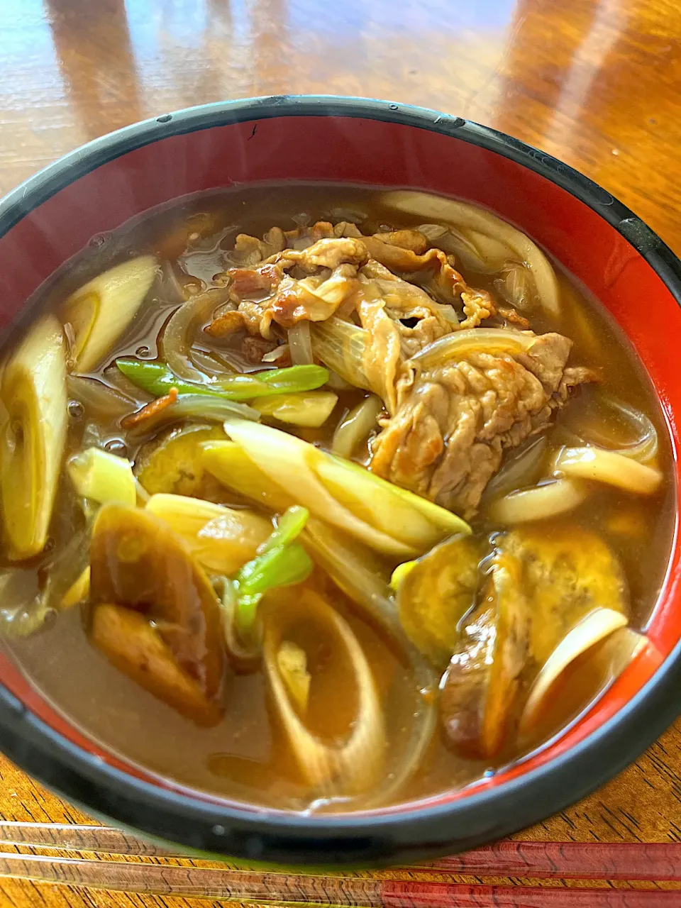 豚カレーうどん|さんだーさん